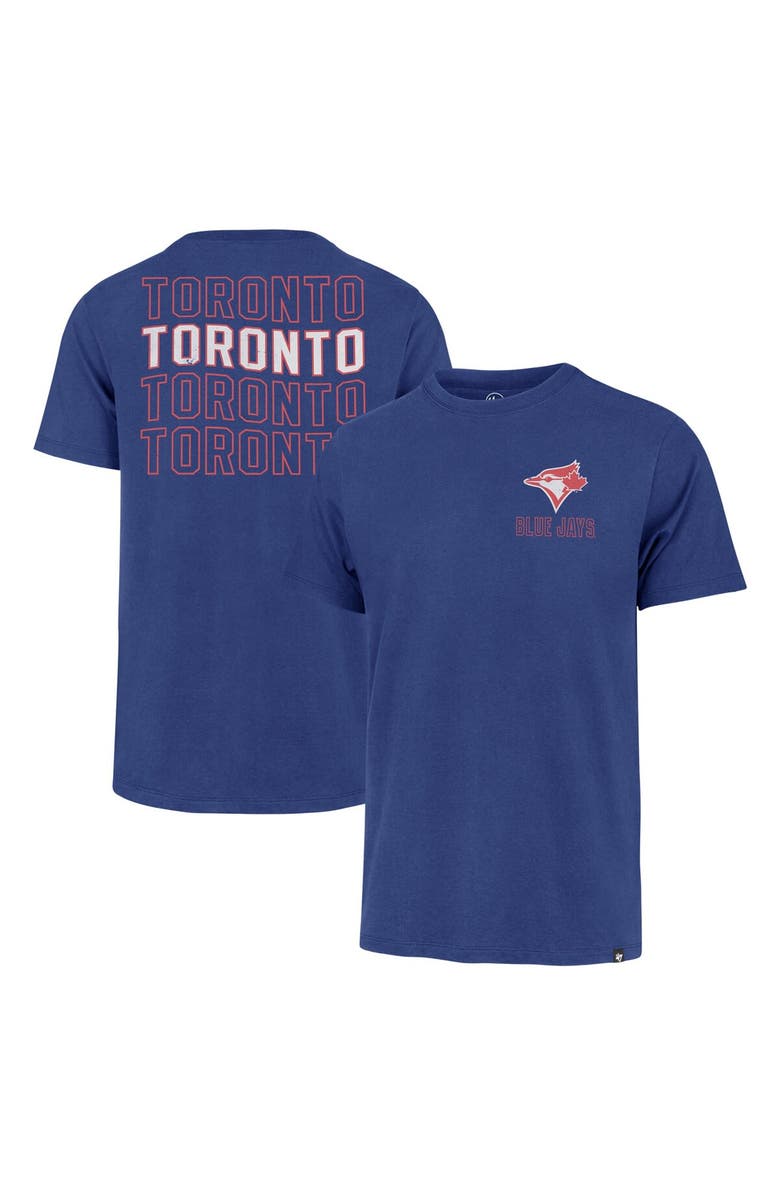 '47 Men's '47 Royal Toronto Blue Jays Hang Back Franklin T-Shirt, Alternate, color, Royal