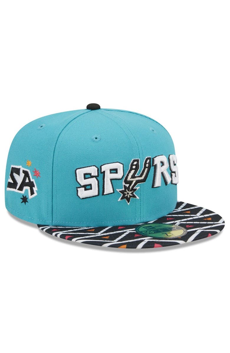 New Era Men's New Era  Black San Antonio Spurs 2022/23 City Edition Official 59FIFTY Fitted Hat, Alternate, color, 