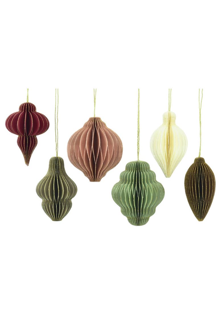 3" Paper Honeycomb Assorted Ornament, Main, color, Holiday