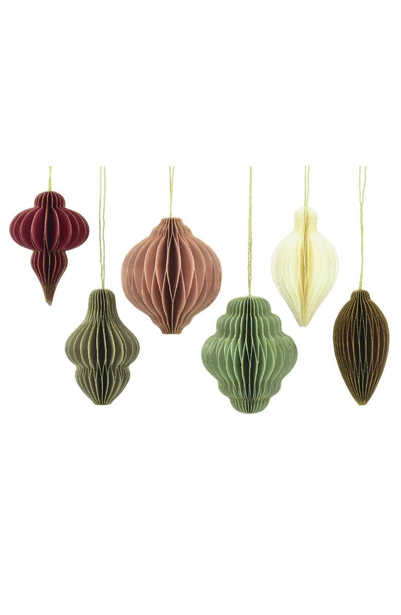 CG Hunter 3" Paper Honeycomb Assorted Ornament, Main, color, Holiday