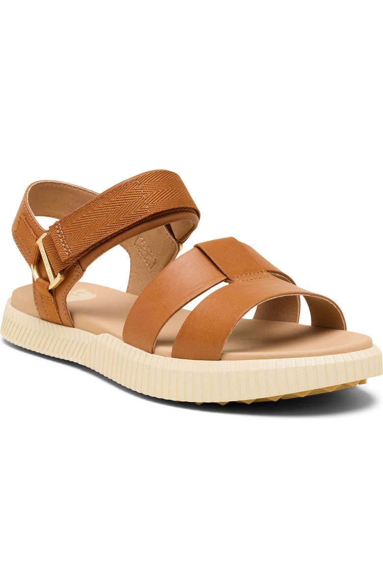 SOREL ONA AVE Ankle Strap Sandal, Main, color, Iced Tea/ Gum