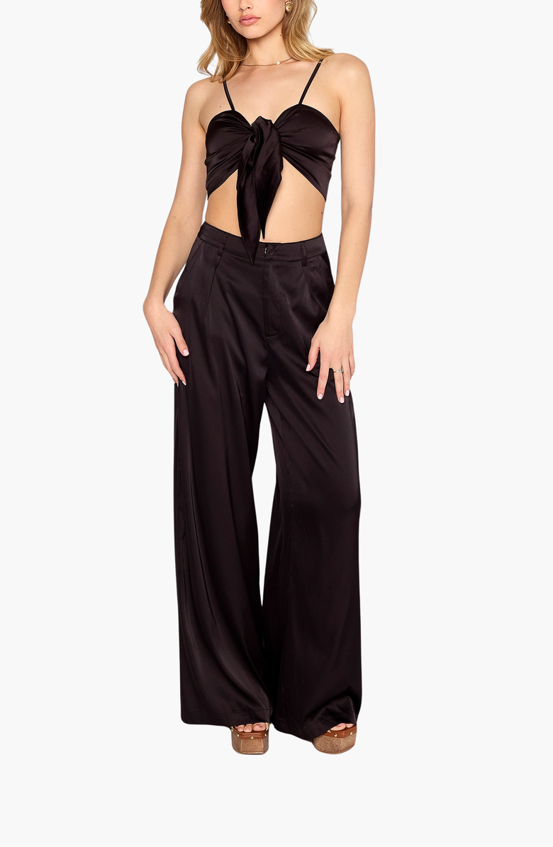 Beach Bunny Swimwear Ramsey Pant, Main, color, Black