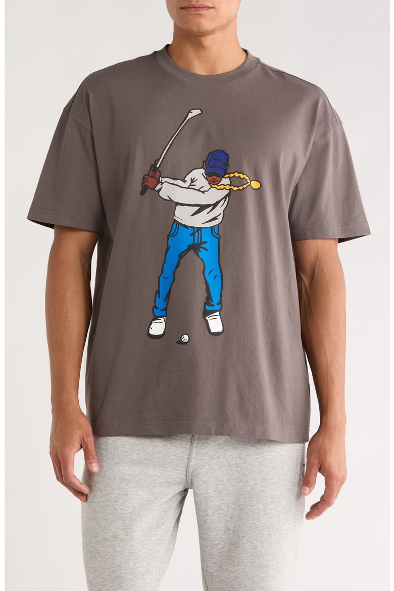 Swingman Double Sided Graphic T-Shirt, Main, color, CHARCOAL GREY