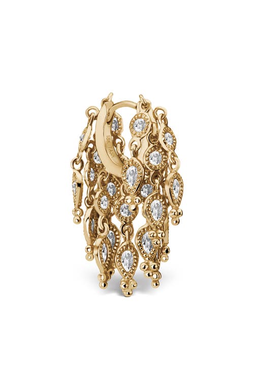 Maria Tash Diamond Tassel Eternity Hoop Earring In Gold