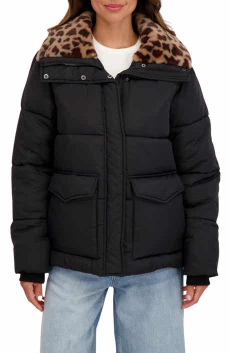 Sebby Water Resistant Faux Fur Collar Puffer Jacket