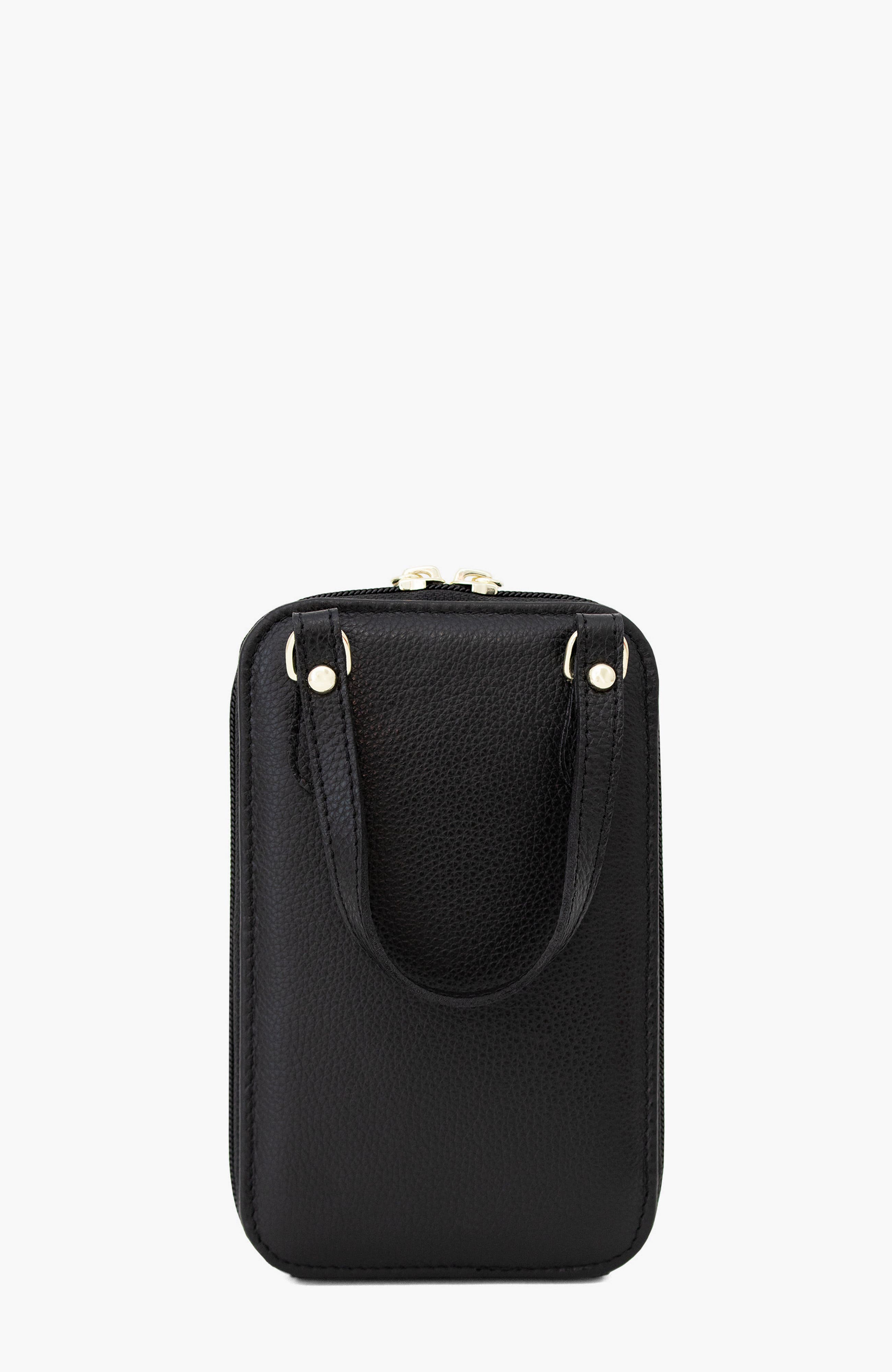 Muse Leather Phone Crossbody Bag 278, Alternate, color, Black