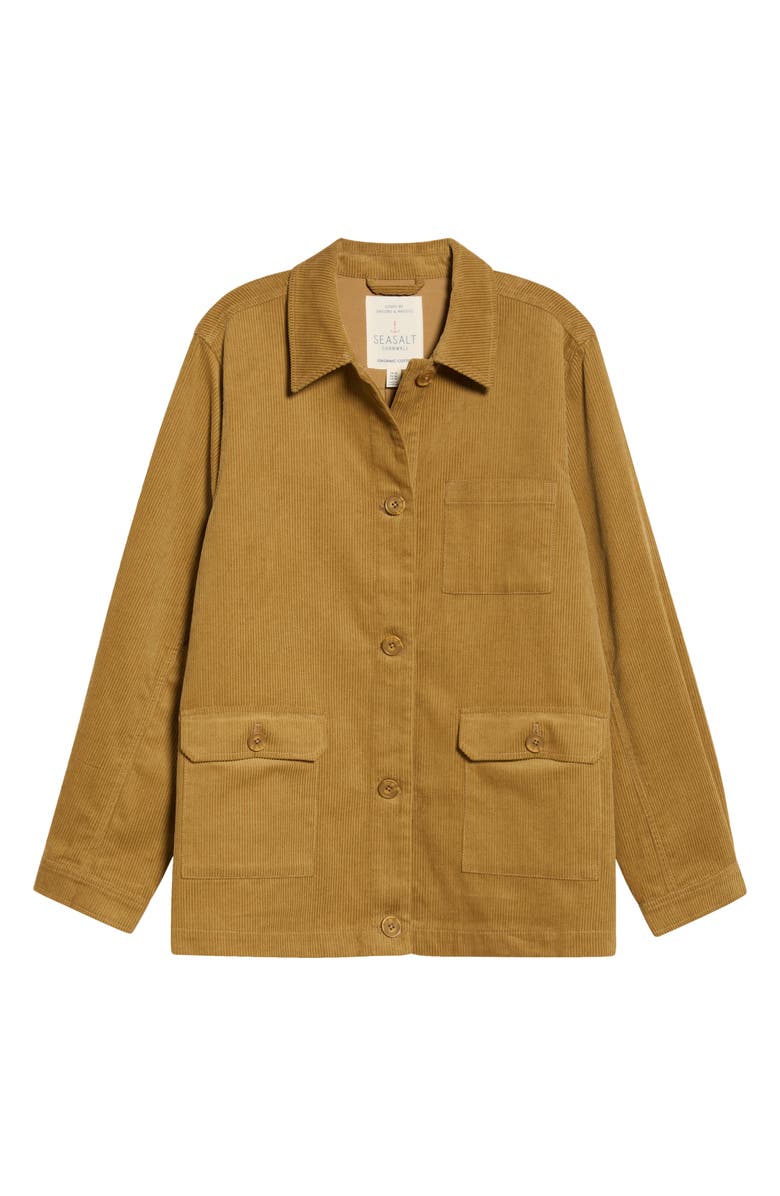 Seasalt Cornwall Hydrock Corduroy Shirt Jacket, Alternate, color, Marshland