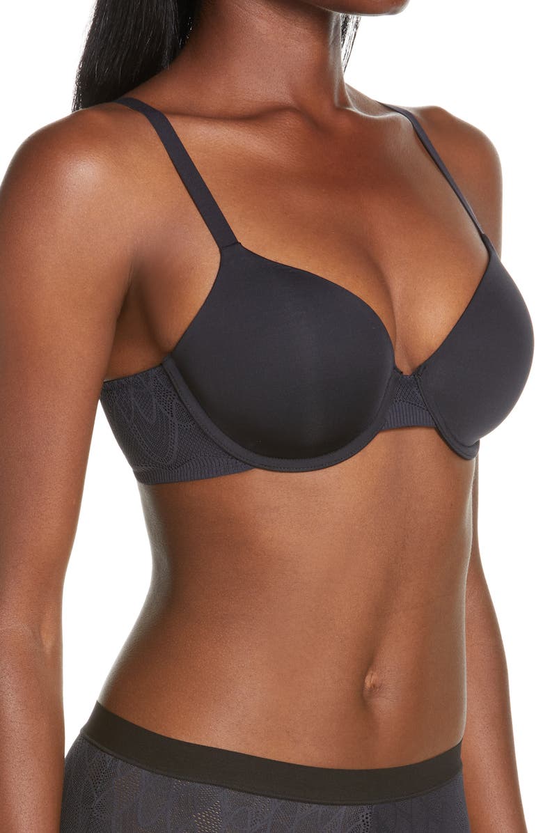 DKNY Lace Comfort Underwire Demi Bra, Alternate, color, 