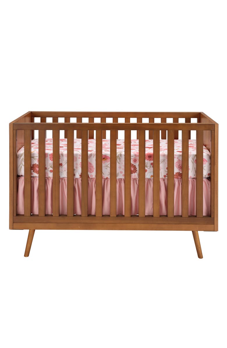 Bedtime Originals Flower Power Floral/Strawberry Baby Fitted Crib/Toddler Sheet, Alternate, color, Pink