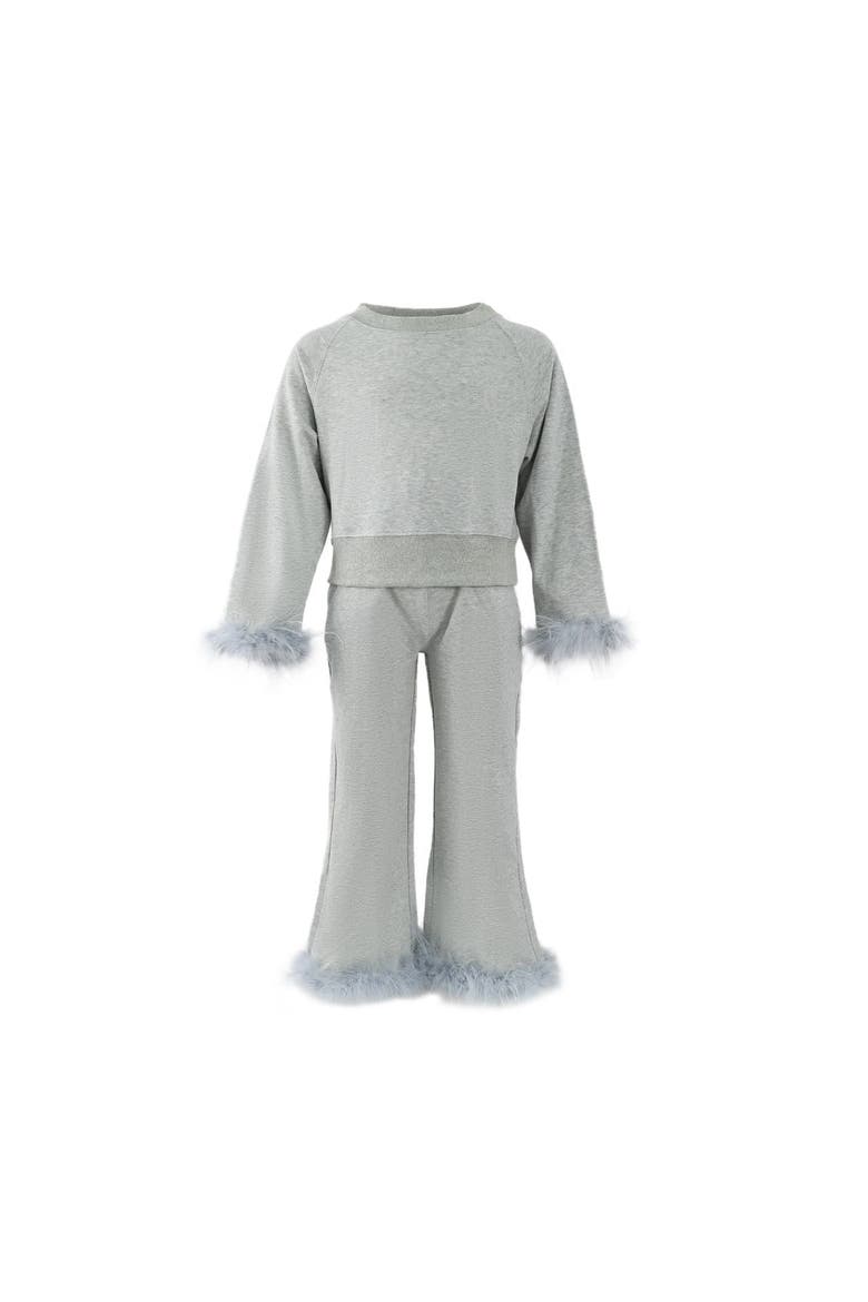 Feather Athletic Set, Main, color, Grey