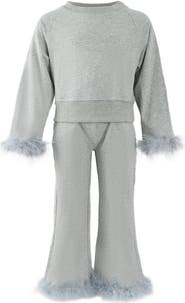 Lola + The Boys Feather Athletic Set