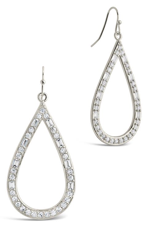 Evangeline Cubic Zirconia Teardrop Earrings