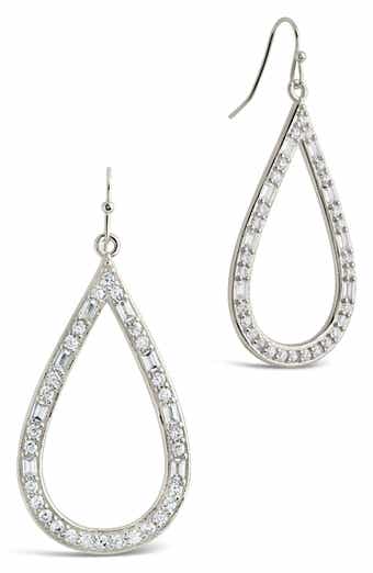 Evangeline Cubic Zirconia Teardrop Earrings