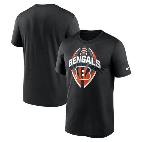 Men's Nike Black Cincinnati Bengals Big & Tall Primetime Legend Icon Performance T-Shirt