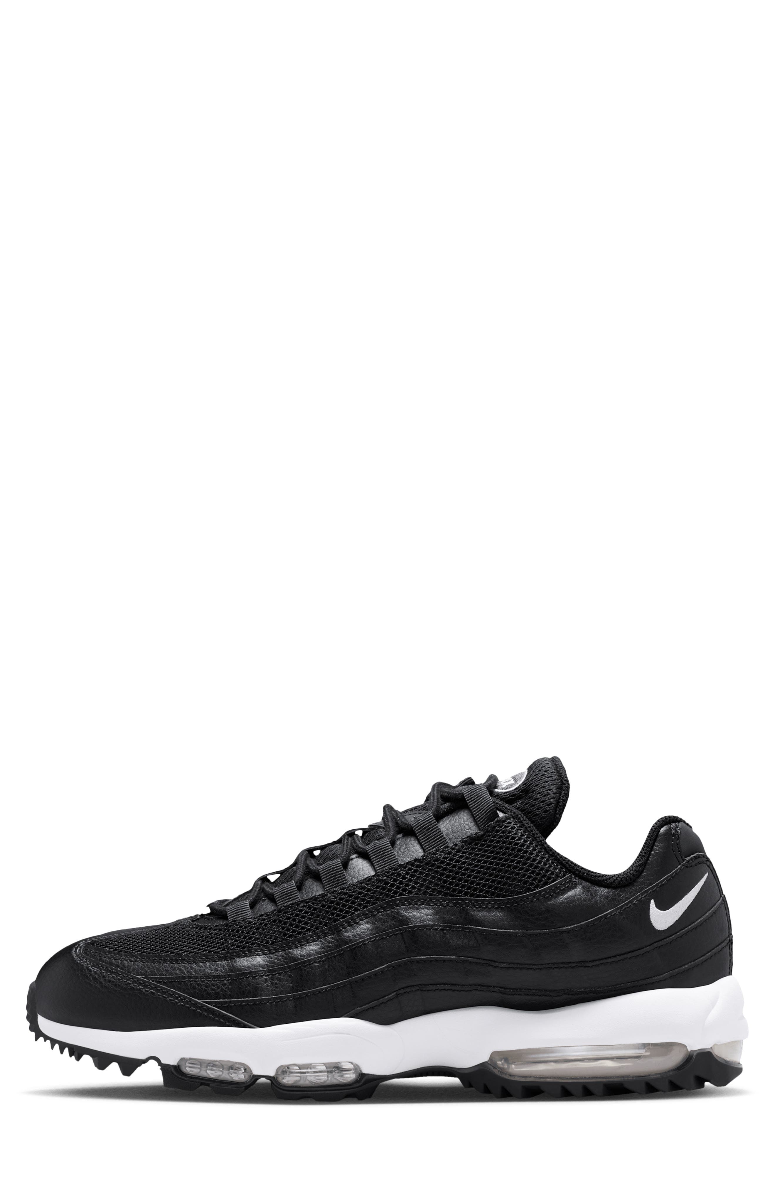 Air Max '95 G Waterproof Golf Shoe, Alternate, color, 002 BLACK/WHITE