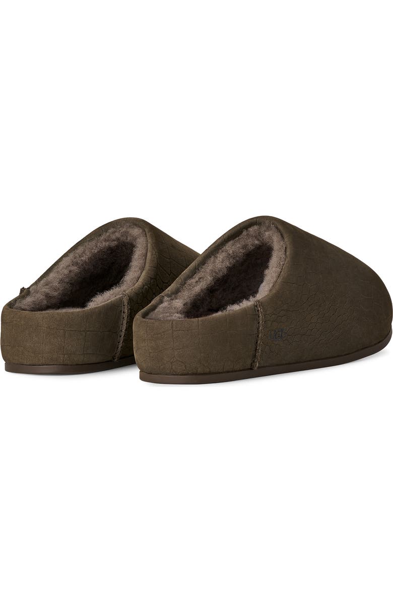 UGG<sup>®</sup> Elea Croc Embossed Suede Slipper, Alternate, color, Dense Smoke