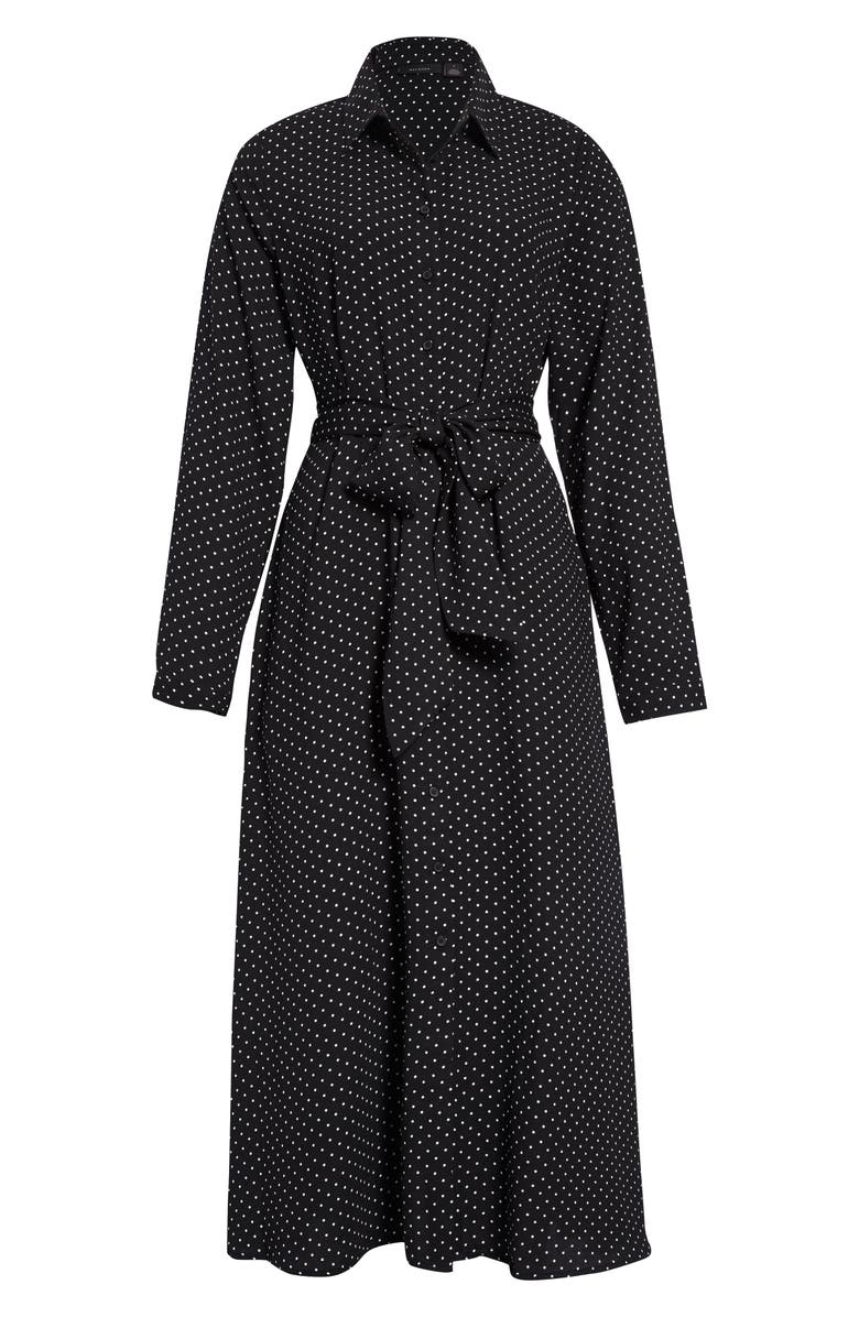 Halogen<sup>®</sup> Long Sleeve Midi Shirtdress, Main, color,