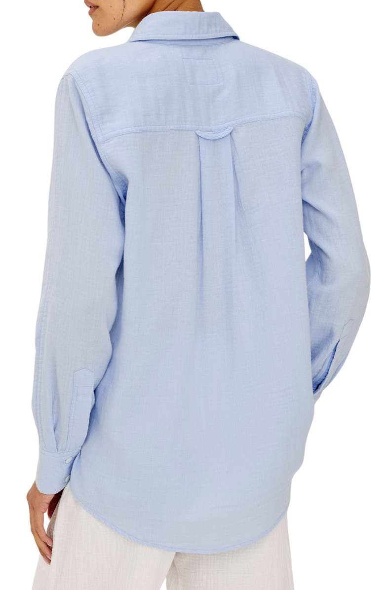 Rails Freeman Cotton Button-Up Shirt, Alternate, color, Bluebell