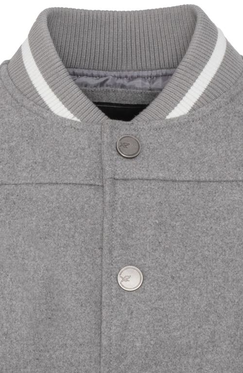 X-ray Xray Kids' Varsity Bomber Jacket In Gray