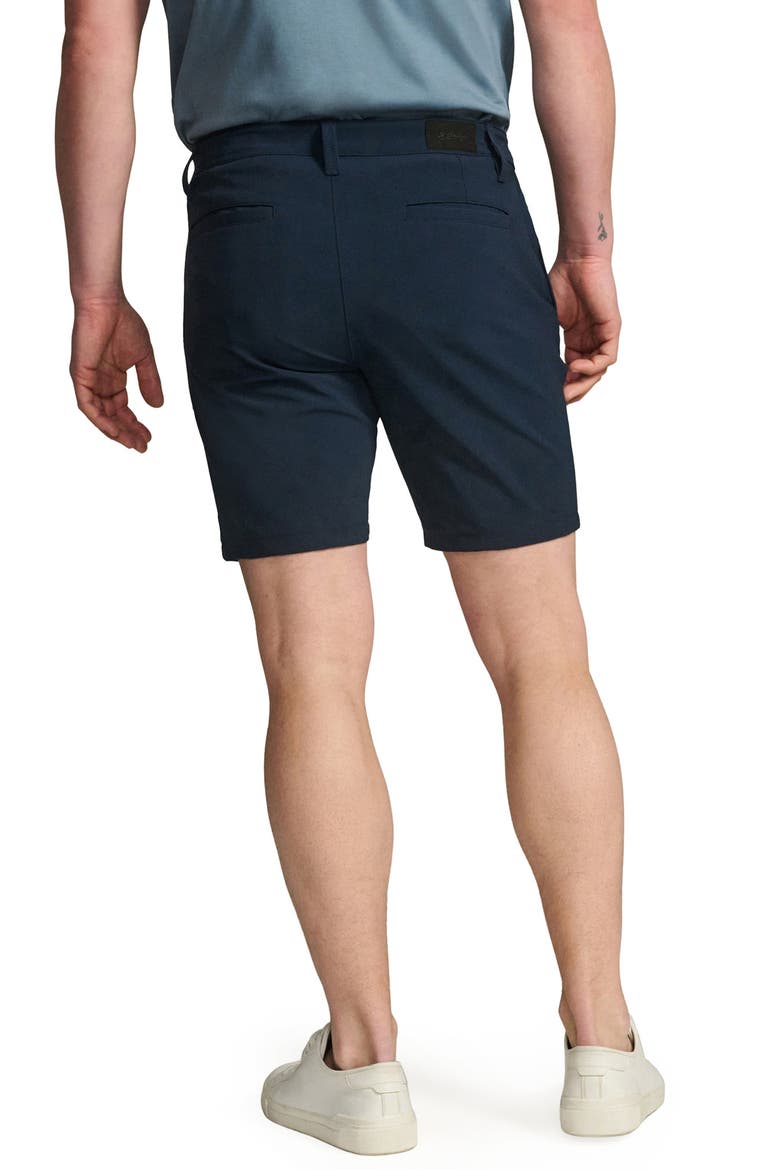 Arizona Commuter Slim Fit Flat Front Chino Shorts, Alternate, color, NAVY