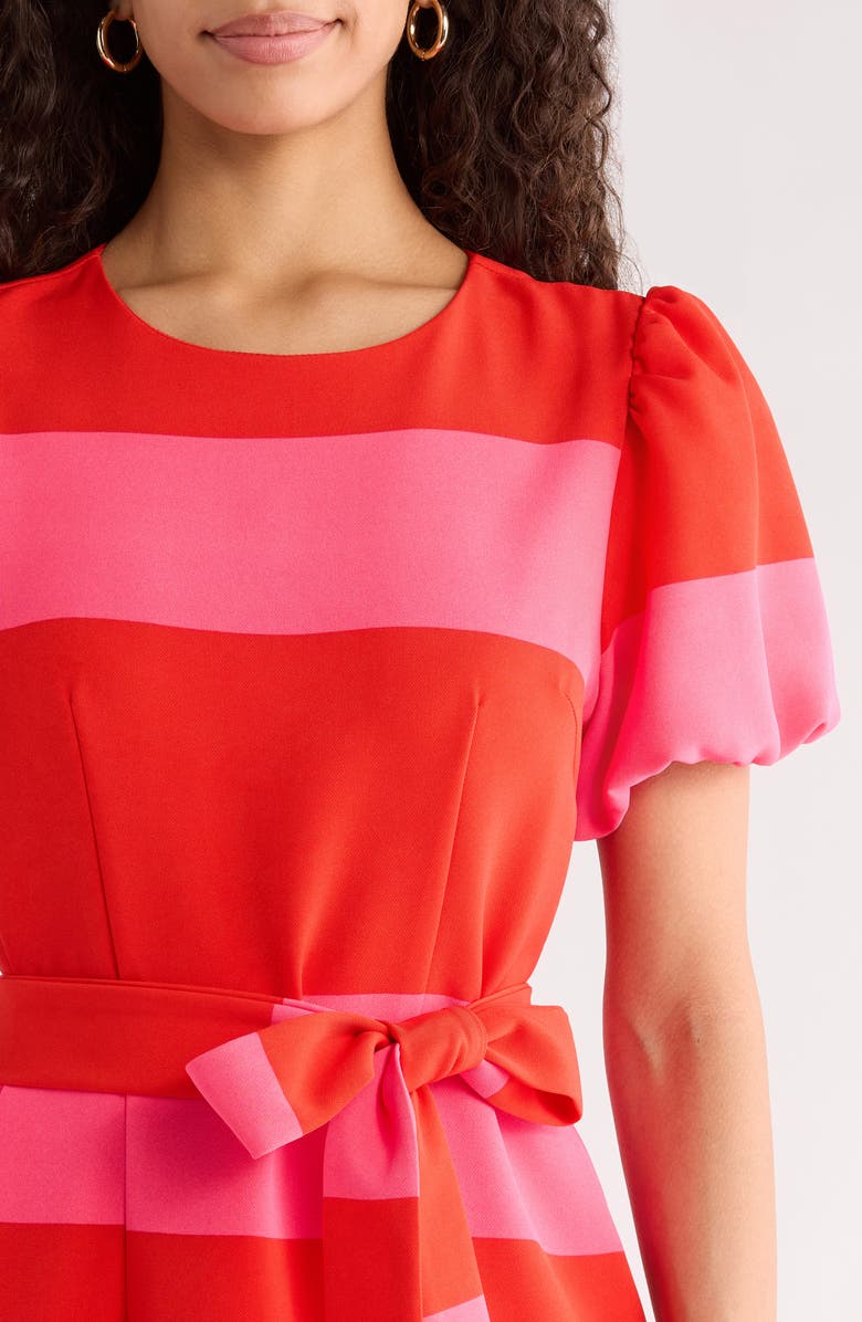 SUGARLIPS Lolli Stripe Senidy Puff Sleeve Dress, Alternate, color, 