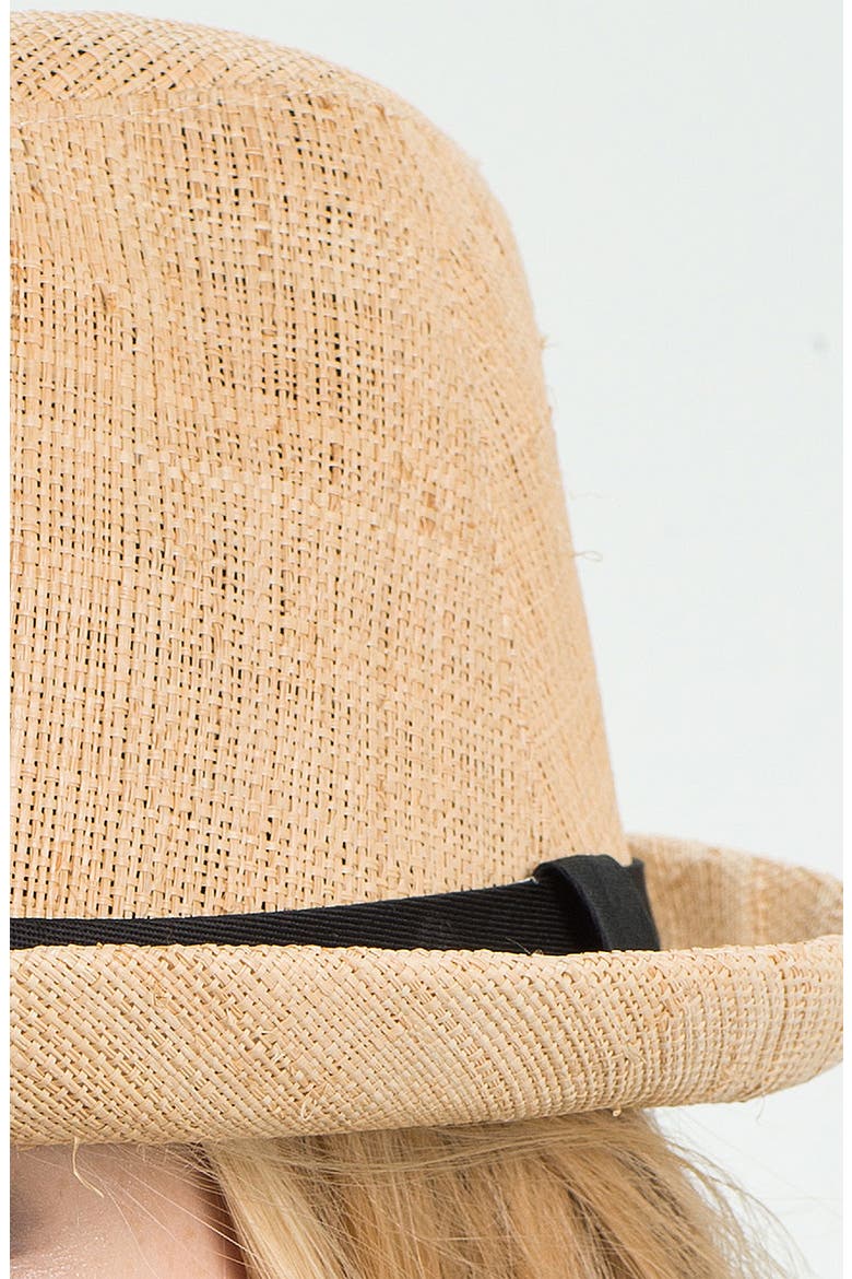 Raffia Fedora, Alternate, color, NATURAL