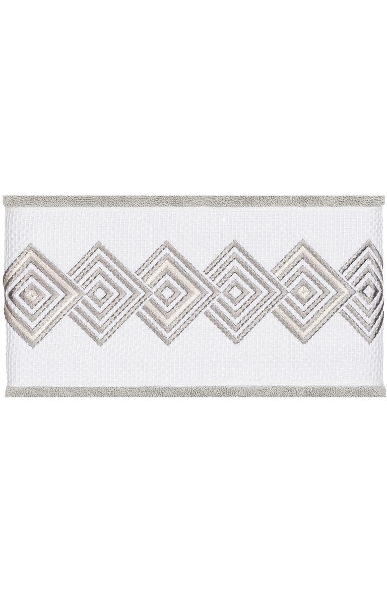 Linum Home Textiles Noah Embellished Bath Towel - Light Grey, Alternate, color, Light Grey