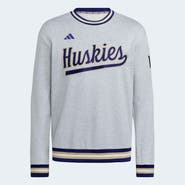 adidas Men's adidas Gray Washington Huskies Dugout Collection Sweatshirt