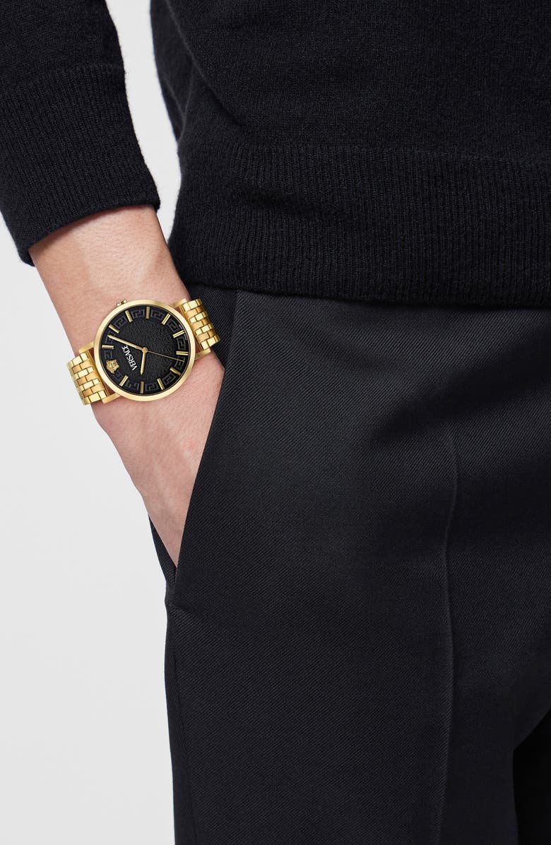 Versace Greca Slim Bracelet Watch, 40mm, Alternate, color,