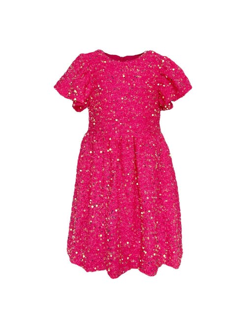 LOLA + THE BOYS LOLA + THE BOYS MARGOT SEQUIN VELOUR DRESS
