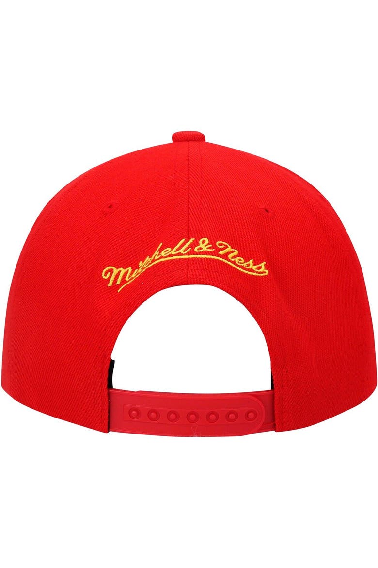 Men's Mitchell & Ness Red Houston Rockets Hardwood Classics Swingman Pop Snapback Hat, Alternate, color, Red