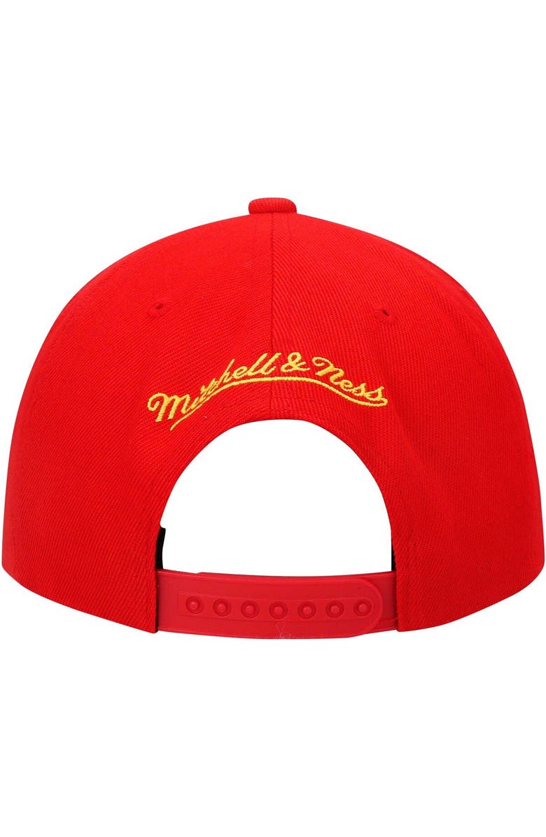 Mitchell & Ness Men's Mitchell & Ness Red Houston Rockets Hardwood Classics Swingman Pop Snapback Hat, Alternate, color, 