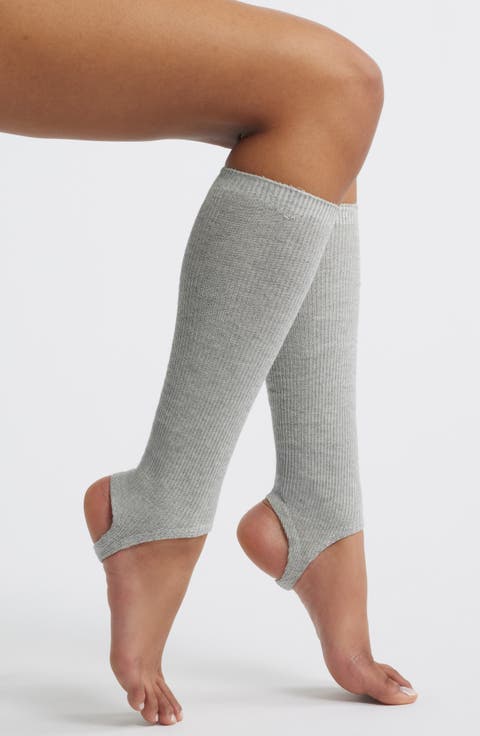Marnie Cotton Blend Rib Stirrup Socks