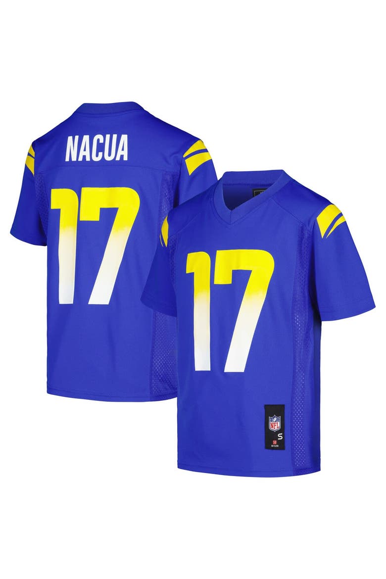 Youth Puka Nacua Royal Los Angeles Rams  Replica Player Jersey, Main, color, Royal