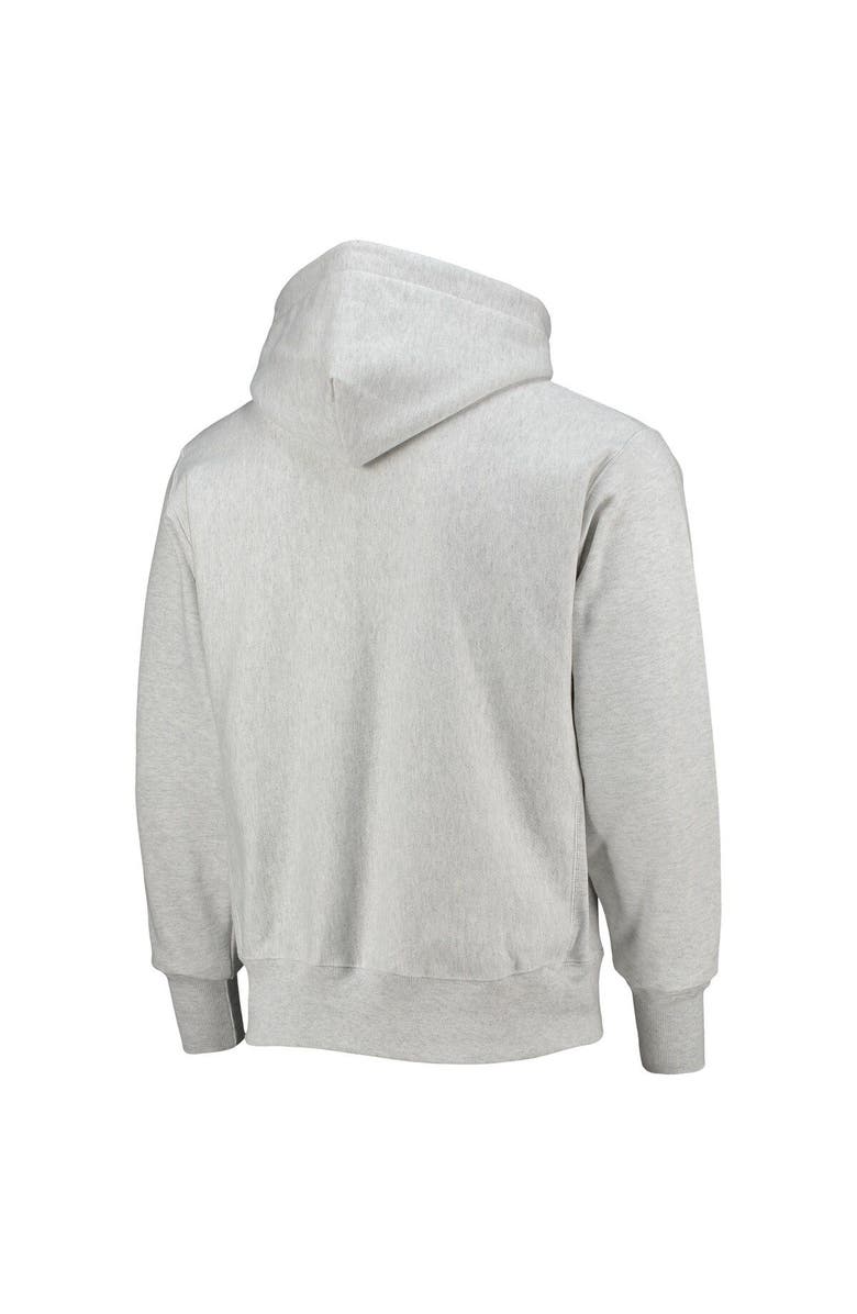 Champion Men's Champion Heathered Gray Clemson Tigers Team Vault Logo Reverse Weave Pullover Hoodie, Alternate, color,