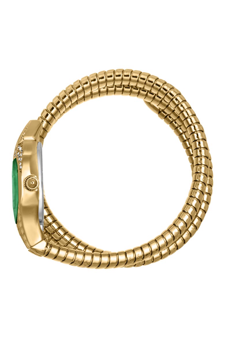 Snake Bracelet Watch, 22mm x 35mm, Alternate, color, GOLD