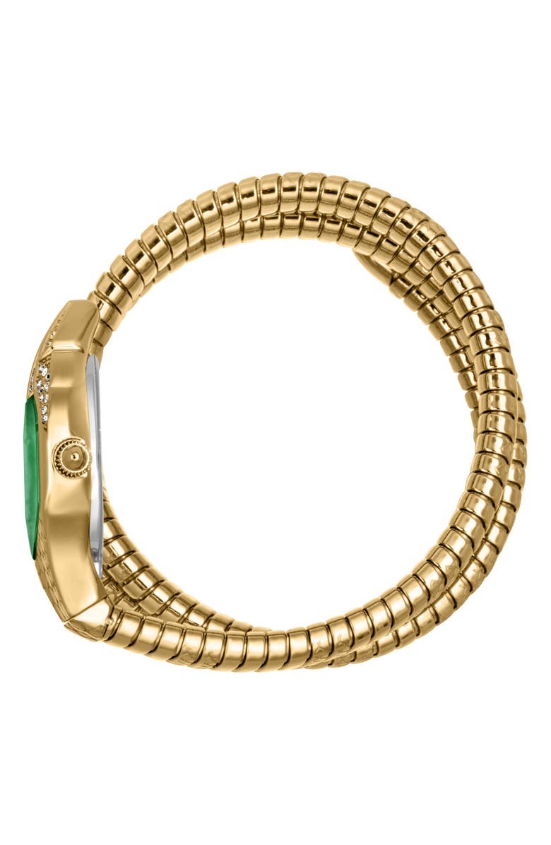 Just Cavalli Snake Bracelet Watch, 22mm x 35mm, Alternate, color, Gold