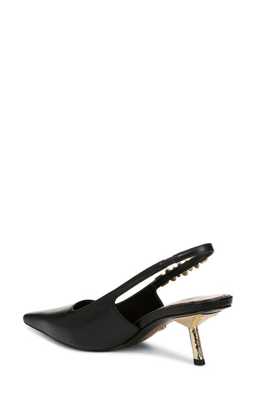 Sam Edelman Baker Slingback Pump Black Leather