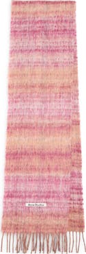 Acne Studios Vibot Mohair & Wool Blend Fringe Scarf