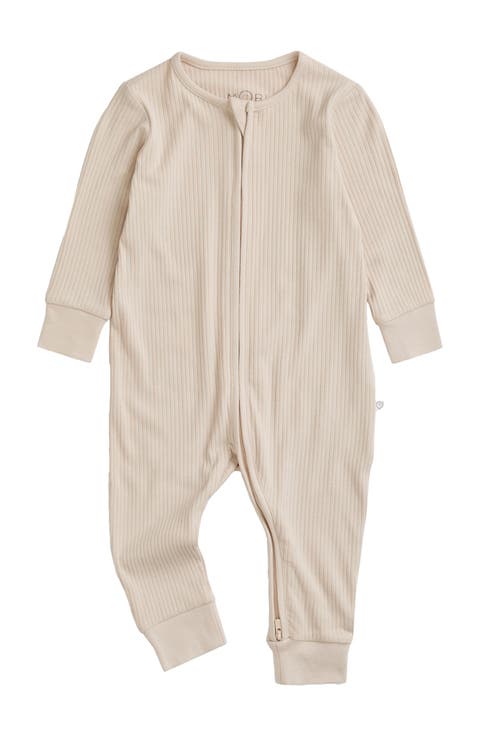 Ribbed Two Way Zip-Up Sleepsuit (Baby)