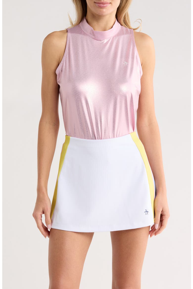 Metallic Sleeveless Knit Tank, Main, color, METALLIC CHARM PINK