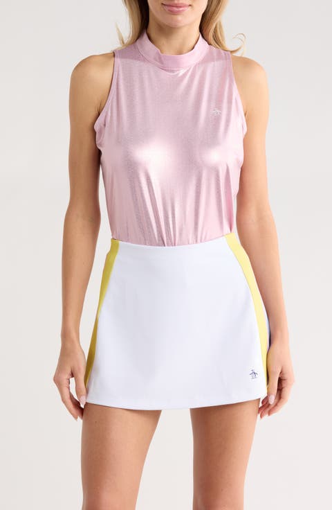 Metallic Sleeveless Knit Tank