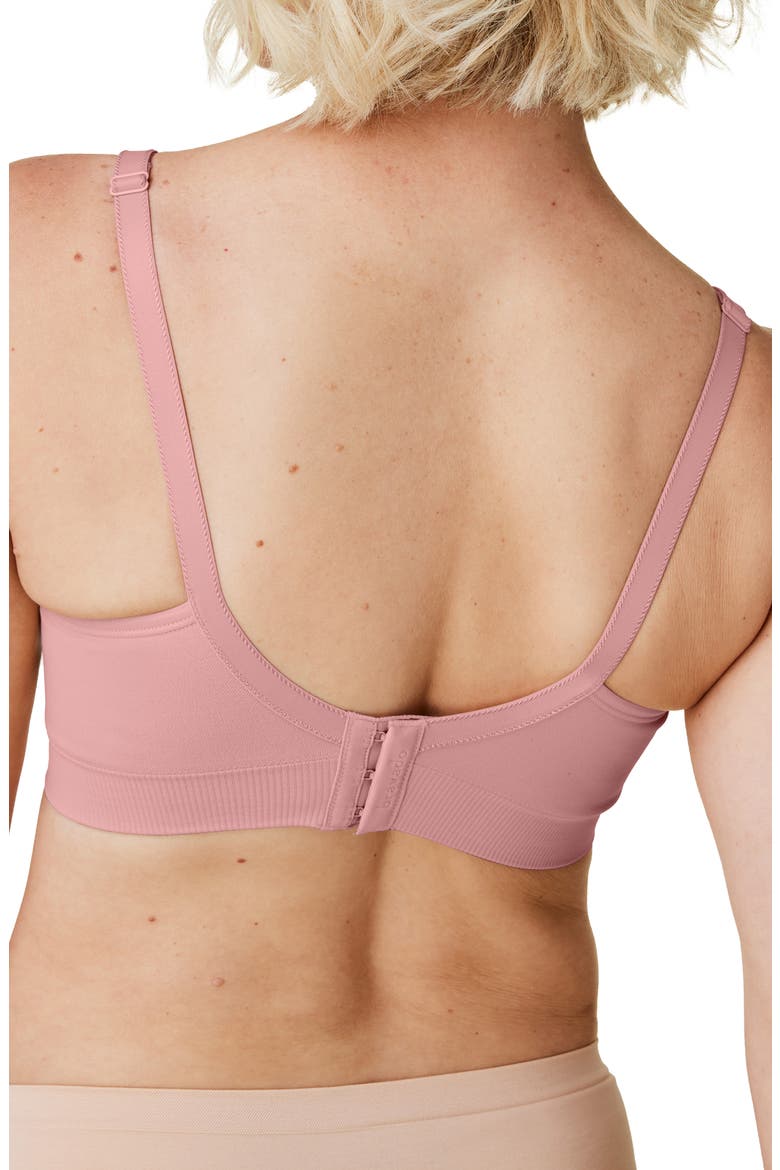 Body Silk Seamless Recycled Nylon Blend Wireless Maternity/Nursing Bra, Alternate, color, DUSTED PEONY