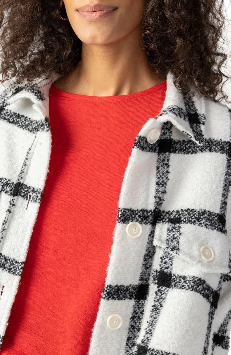 Sanctuary Longline Plaid Shacket, Alternate, color,