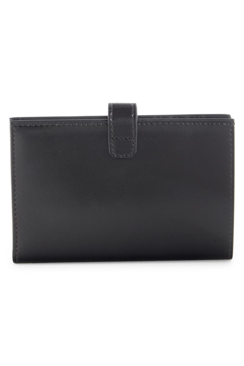 Medium 4G Bifold Calfskin Leather Wallet, Alternate, color, BLACK