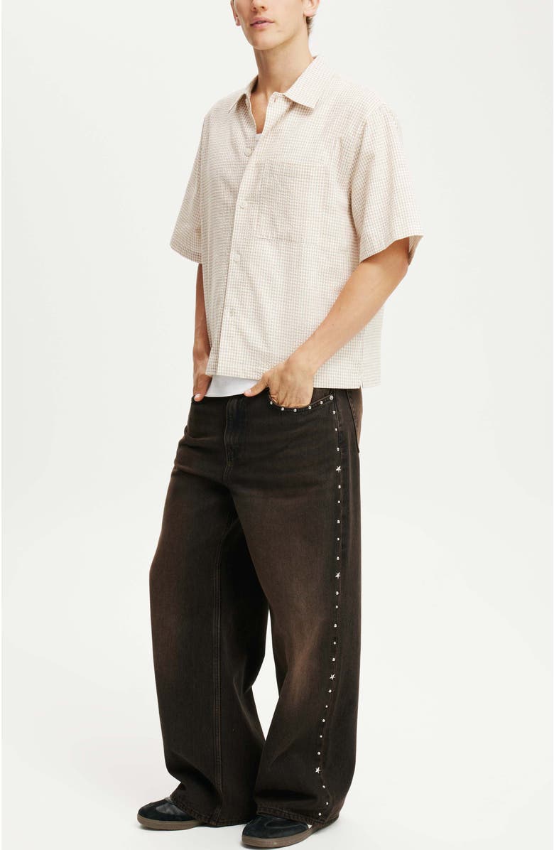 Cotton On Men's Super Baggy Jean, Alternate, color, Dune Black