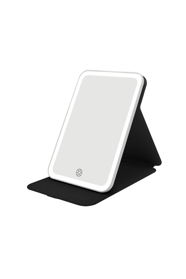 Touch Tablet Mini Tri-Tone LED Makeup Mirror, Alternate, color, Black