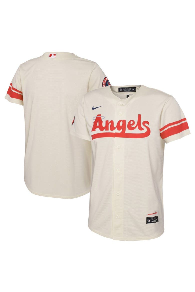 Toddler Nike Cream Los Angeles Angels City Connect Replica Jersey, Main, color, Cream