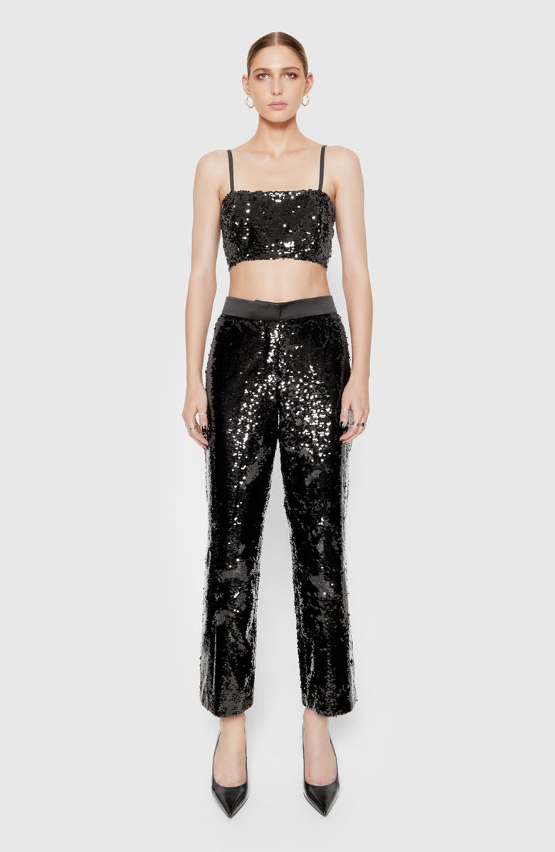 Rebecca Minkoff Jane Sequin Ankle Pants, Alternate, color, 