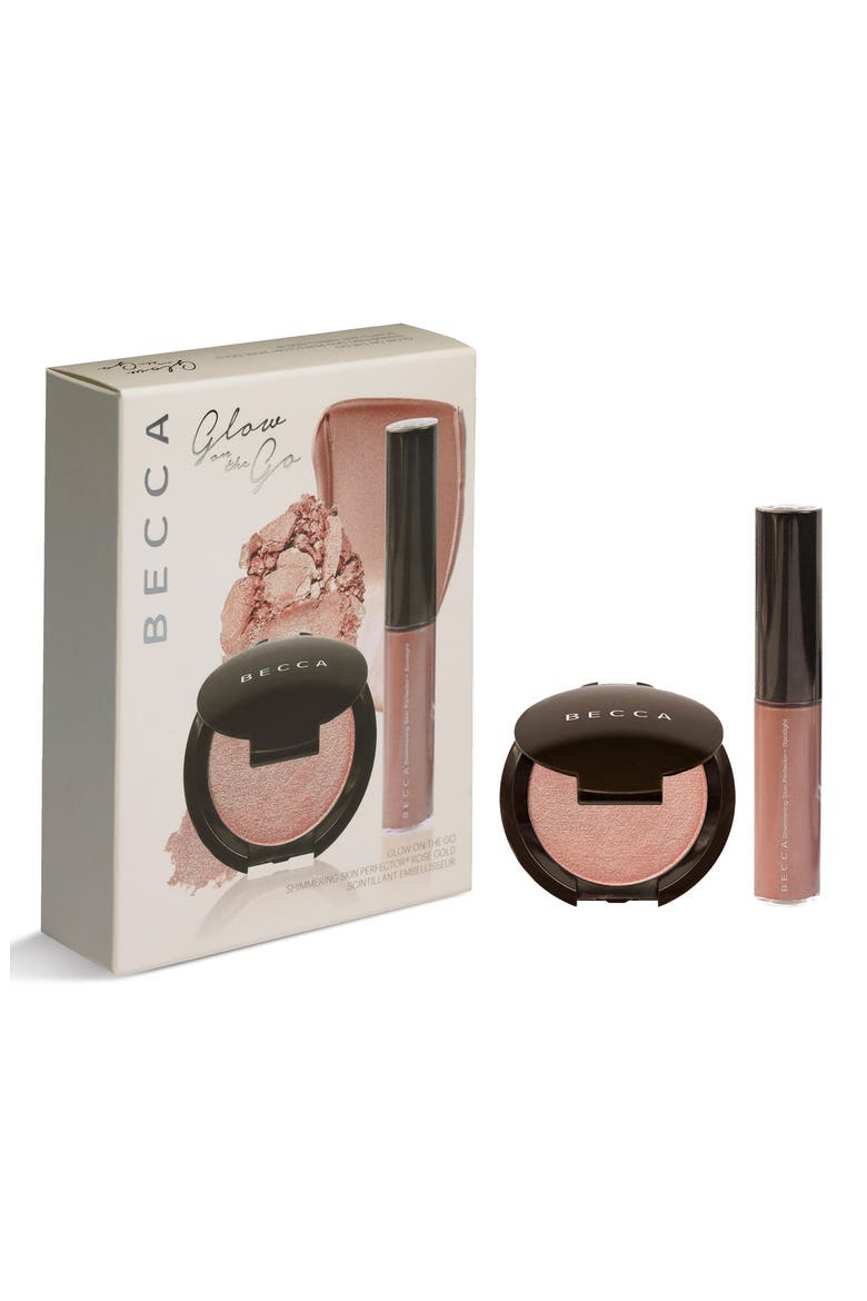 BECCA Glow on the Go Highlighter Set, Alternate, color, ROSE GOLD